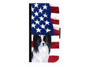 USA American Flag with Papillon Cell Phonebook Cell Phone case Cover for IPHONE 4 or 4S