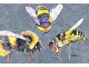 Bee Bees Times Three Fabric Placemat