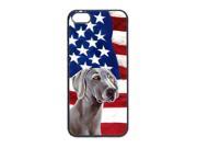 USA American Flag with Weimaraner Cell Phone Cover IPHONE 5