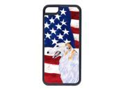 USA American Flag with Borzoi Cell Phone Cover IPHONE 5C
