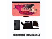 Mermaid Black Hair Mermaid Cell Phonebook Cell Phone case Cover for GALAXY 4S 8338