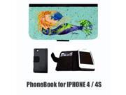 Mermaid Blonde Mermaid Cell Phonebook Cell Phone case Cover for IPHONE 4 or 4S 8336