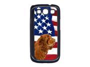 USA American Flag with Sussex Spaniel Cell Phone Cover GALAXY S111