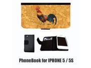 Bird Rooster Cell Phonebook Cell Phone case Cover for IPHONE 5 or 5S 8651
