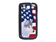 USA American Flag with Siberian Husky Cell Phone Cover GALAXY S111