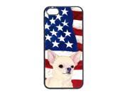 USA American Flag with Chihuahua Cell Phone Cover IPHONE 5
