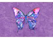 Butterfly on Purple Fabric Placemat