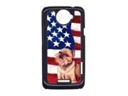 USA American Flag with Brussels Griffon Cell Phone Cover HTC ONE X