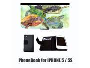 Turtle Cell Phonebook Cell Phone case Cover for IPHONE 5 or 5S 8549
