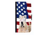 USA American Flag Wheaten Terrier Soft Coated Cell Phone case for IPHONE 4 or 4S