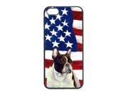 USA American Flag with French Bulldog Cell Phone Cover IPHONE 4