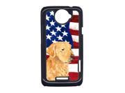 USA American Flag with Golden Retriever Cell Phone Cover HTC ONE X