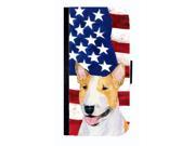USA American Flag with Bull Terrier Cell Phonebook Cell Phone case Cover for GALAXY S3