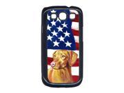USA American Flag with Vizsla Cell Phone Cover GALAXY S111