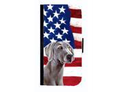 USA American Flag with Weimaraner Cell Phonebook Cell Phone Cover for IPHONE 5 or 5S