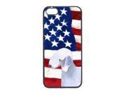 USA American Flag with Bedlington Terrier Cell Phone Cover IPHONE 4