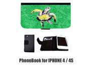 Turtle Dancing Cell Phonebook Cell Phone case Cover for IPHONE 4 or 4S 8671