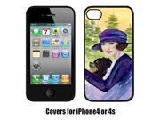 Lady driving with her Pomeranian Cell Phone cover IPHONE4