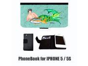 Merman Black Hair Merman Cell Phonebook Cell Phone case Cover for IPHONE 5 or 5S 8345