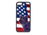 USA American Flag with Skye Terrier Cell Phone Cover IPHONE 5C