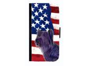 USA American Flag with Skye Terrier Cell Phonebook Cell Phone case Cover for GALAXY S3