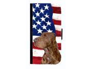 USA American Flag with Field Spaniel Cell Phonebook Cell Phone case Cover for GALAXY 4S