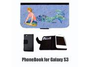Merman Blonde Hair Merman Cell Phonebook Cell Phone case Cover for GALAXY S3 8347