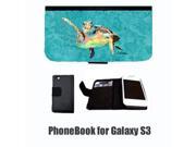 Turtle Hi Five Cell Phonebook Cell Phone case Cover for GALAXY S3 8672