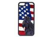 USA American Flag with Briard Cell Phone Cover IPHONE 5C