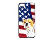 USA American Flag with Bulldog English Cell Phone Cover IPHONE 4