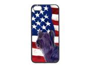 USA American Flag with Skye Terrier Cell Phone Cover IPHONE 4