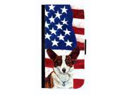 USA American Flag with Corgi Cell Phonebook Cell Phone case Cover for GALAXY 4S