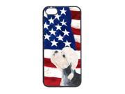 USA American Flag with Dandie Dinmont Terrier Cell Phone Cover IPHONE 4
