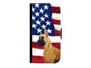USA American Flag with Great Dane Cell Phonebook Cell Phone case Cover for GALAXY 4S