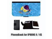 Tropical Fish Cell Phonebook Cell Phone case Cover for IPHONE 4 or 4S 8676