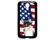 USA American Flag with Fox Terrier Cell Phone Cover GALAXY S4