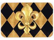 Black and Gold Fleur de lis New Orleans Kitchen or Bath Mat 24x36 Black and Gold Fleur de lis New Orleans Kitchen or Bath Mat 24x36