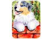 Australian Shepherd Glass Cutting Board Large