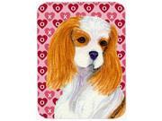 Cavalier Spaniel Hearts Love and Valentine s Day Glass Cutting Board Large