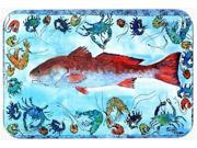 Fish Red Fish Glass Cutting Board Large