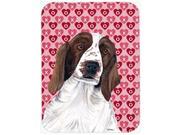 Welsh Springer Spaniel Hearts Love Valentine s Day Glass Cutting Board Large