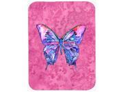 Butterfly on Pink Glass Cutting Board Large