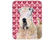 Wheaten Terrier Soft Coated Love Valentine s Day Glass Cutting Board Large
