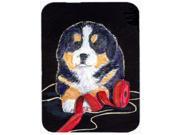 Bernese Mountain Dog Glass Cutting Board Large