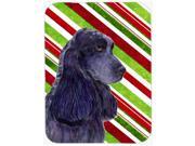 Cocker Spaniel Candy Cane Holiday Christmas Glass Cutting Board Large