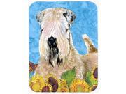 Wheaten Terrier Soft Coated Glass Cutting Board Large