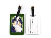 Pair of 2 Bernese Mountain Dog Luggage Tags