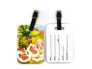 Pair of 2 Pineapple Luggage Tags
