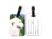 Pair of 2 Great Pyrenees Luggage Tags