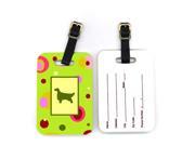 Pair of 2 English Setter Luggage Tags